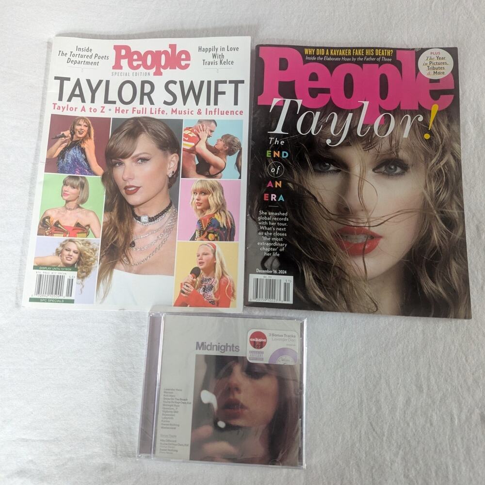 Taylor Swift Midnights CD Lavender Target Edition And People Magazine Bundle